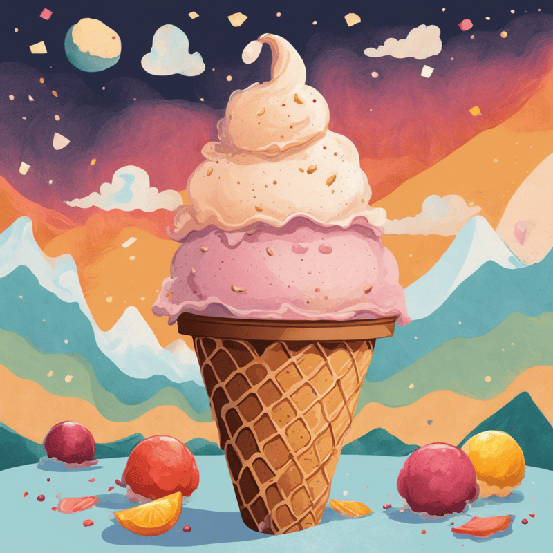 Pomegranate Molasses Ice Cream