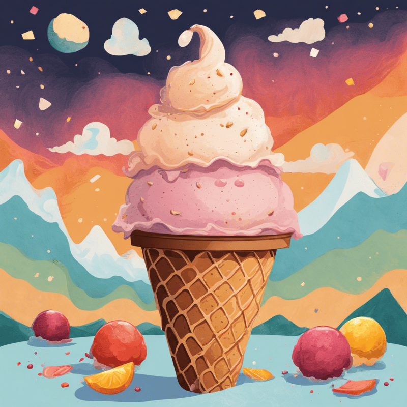 Pomegranate Molasses Ice Cream